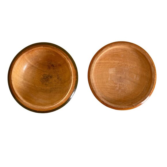 Hand Painted Round Wooden Trinket Box With Tree And Floral - Picture 3 of 5